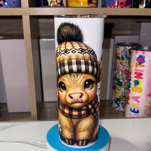 20oz Christmas Highland Cow Tumbler